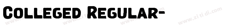 Colleged Regular字体转换 Colleged Regular字体转换
